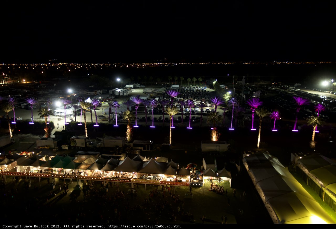 Lights and Nightlife at Coachella Festival