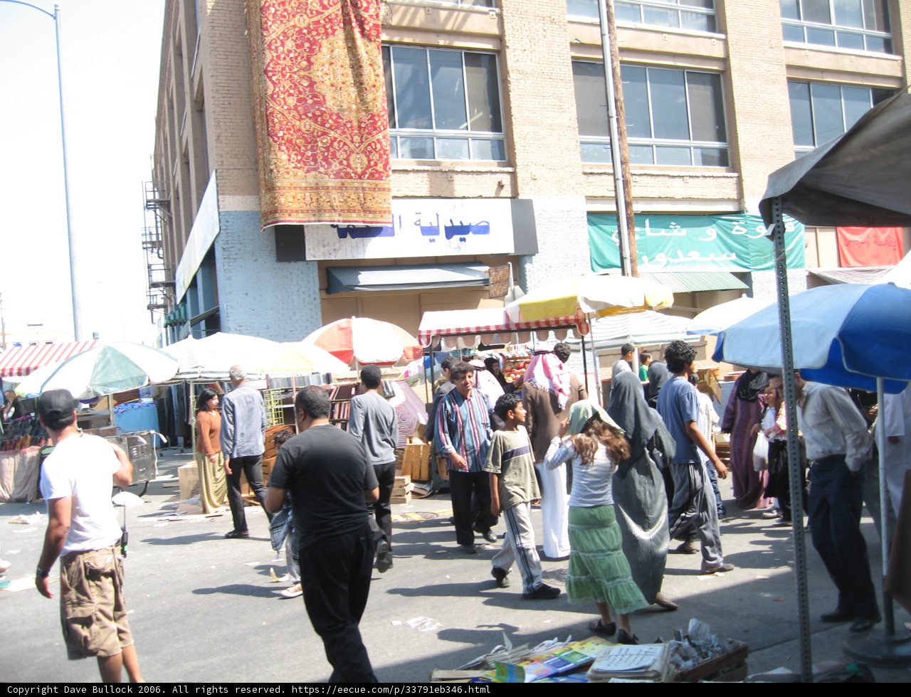 Crowded Street in the Heart of the City