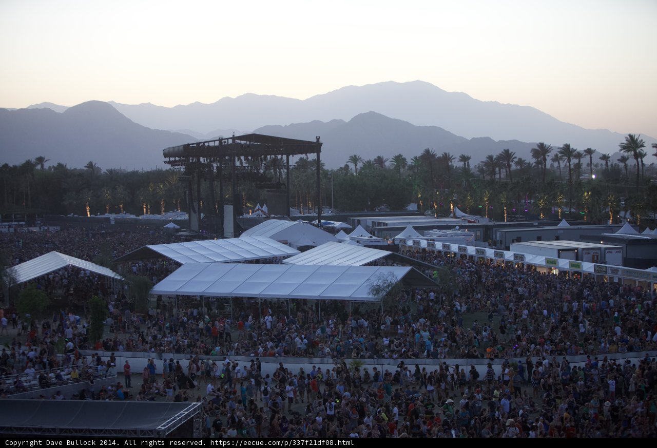 The Exciting Crowd at Coachella Music Festival