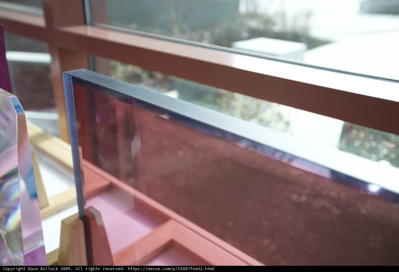 Vibrant glass panel window
