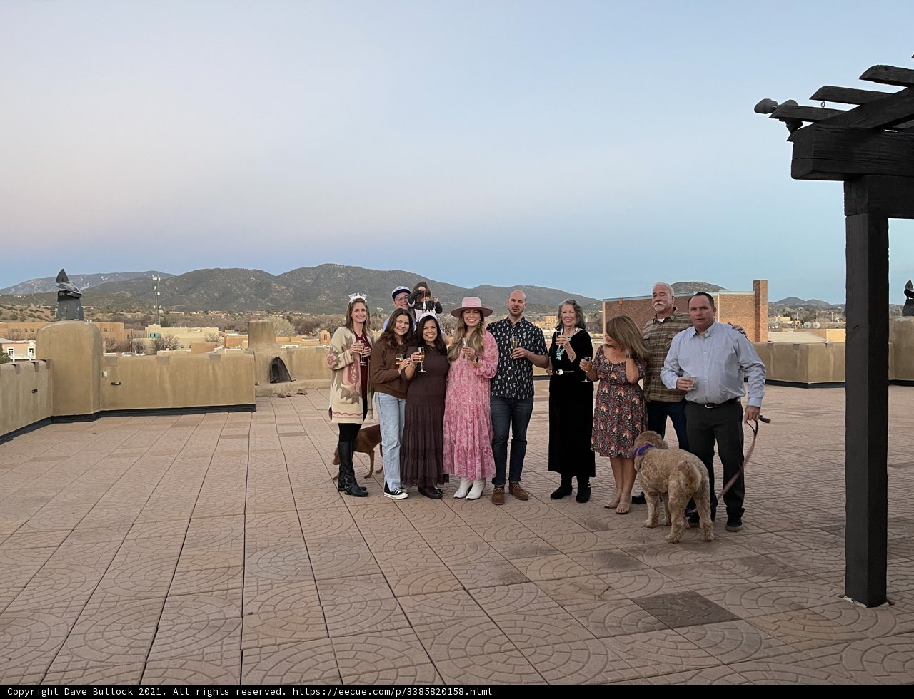 Rooftop Group Photo in Santa Fe