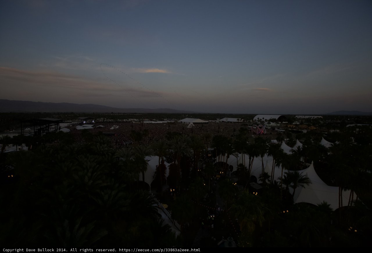 Sunset Perched Among the Palms