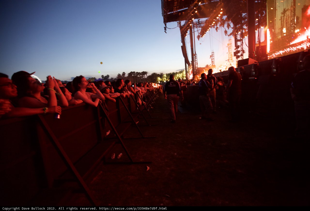 Coachella Crowd Rocks Out Under a Blue Sky
