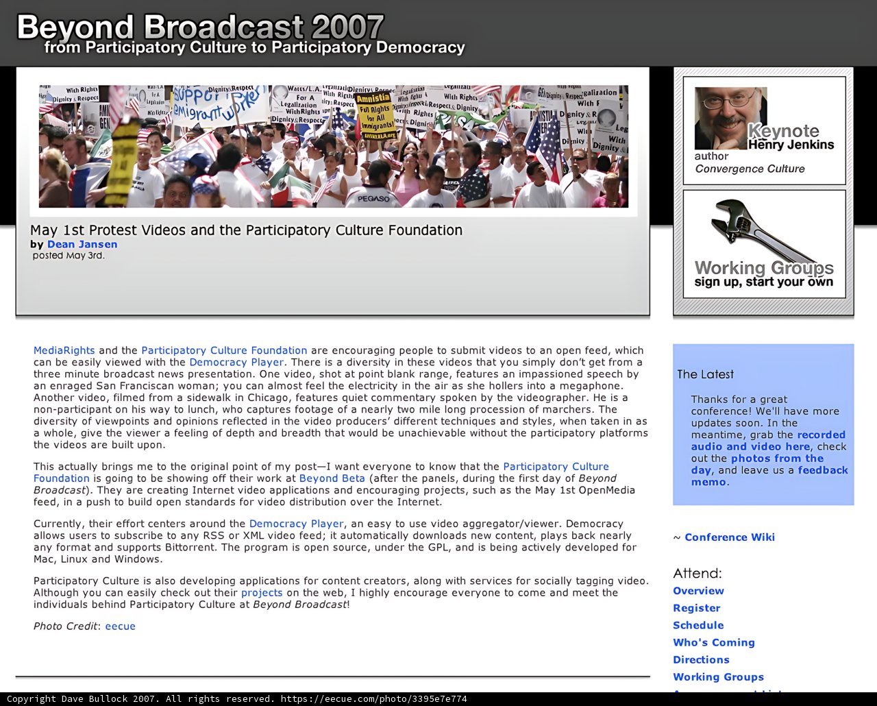 BeyondBroadcast 2007 Poster
