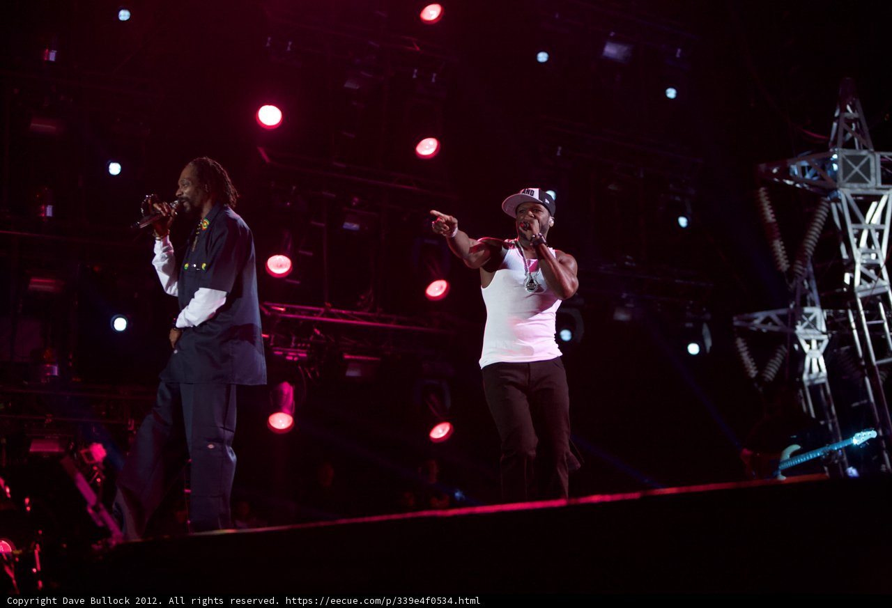 Snoop Dogg and 50 Cent Light Up Coachella 2012 Stage