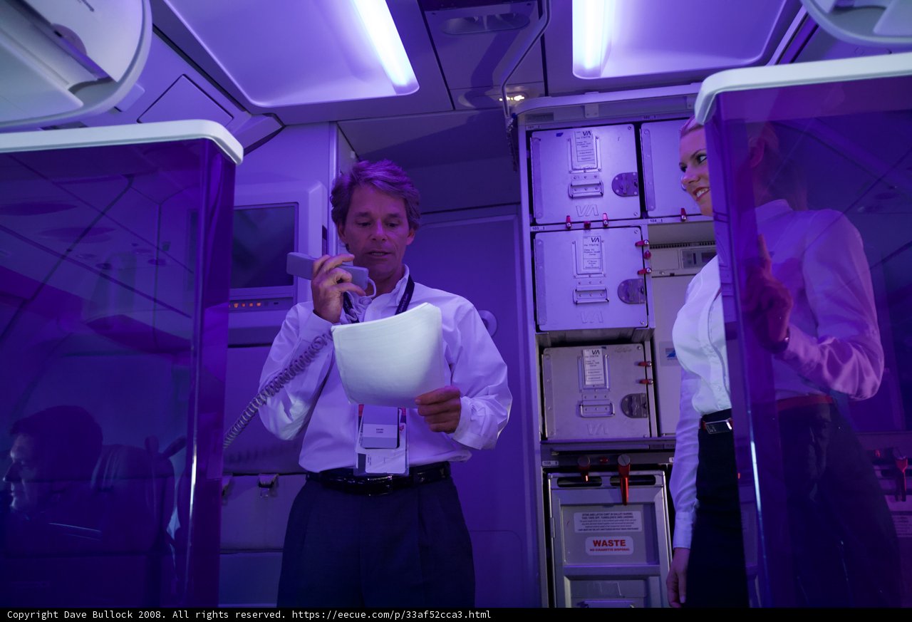 Purple Illumination on Flight