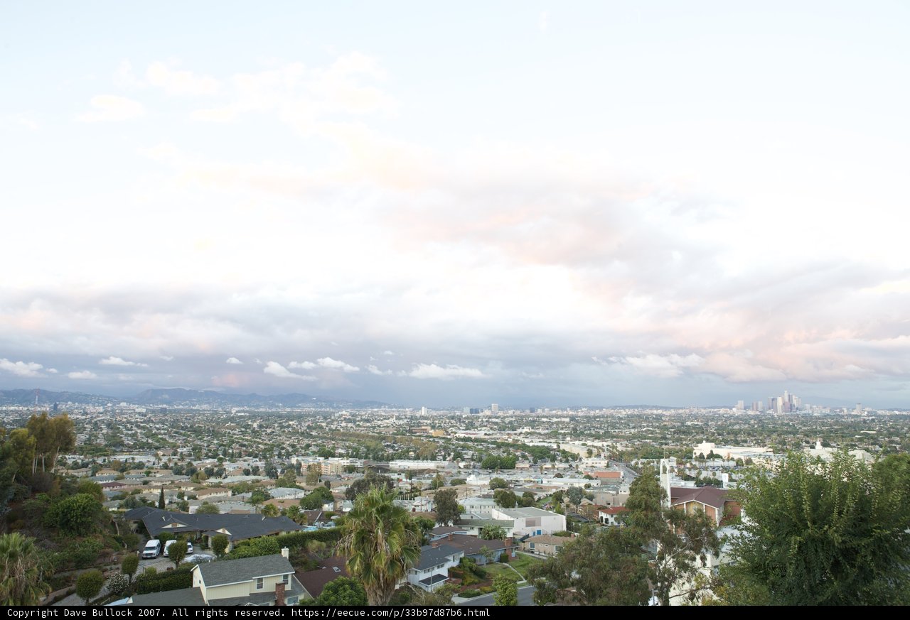 Aerial View of the Cityscape on a Cloudy Day
