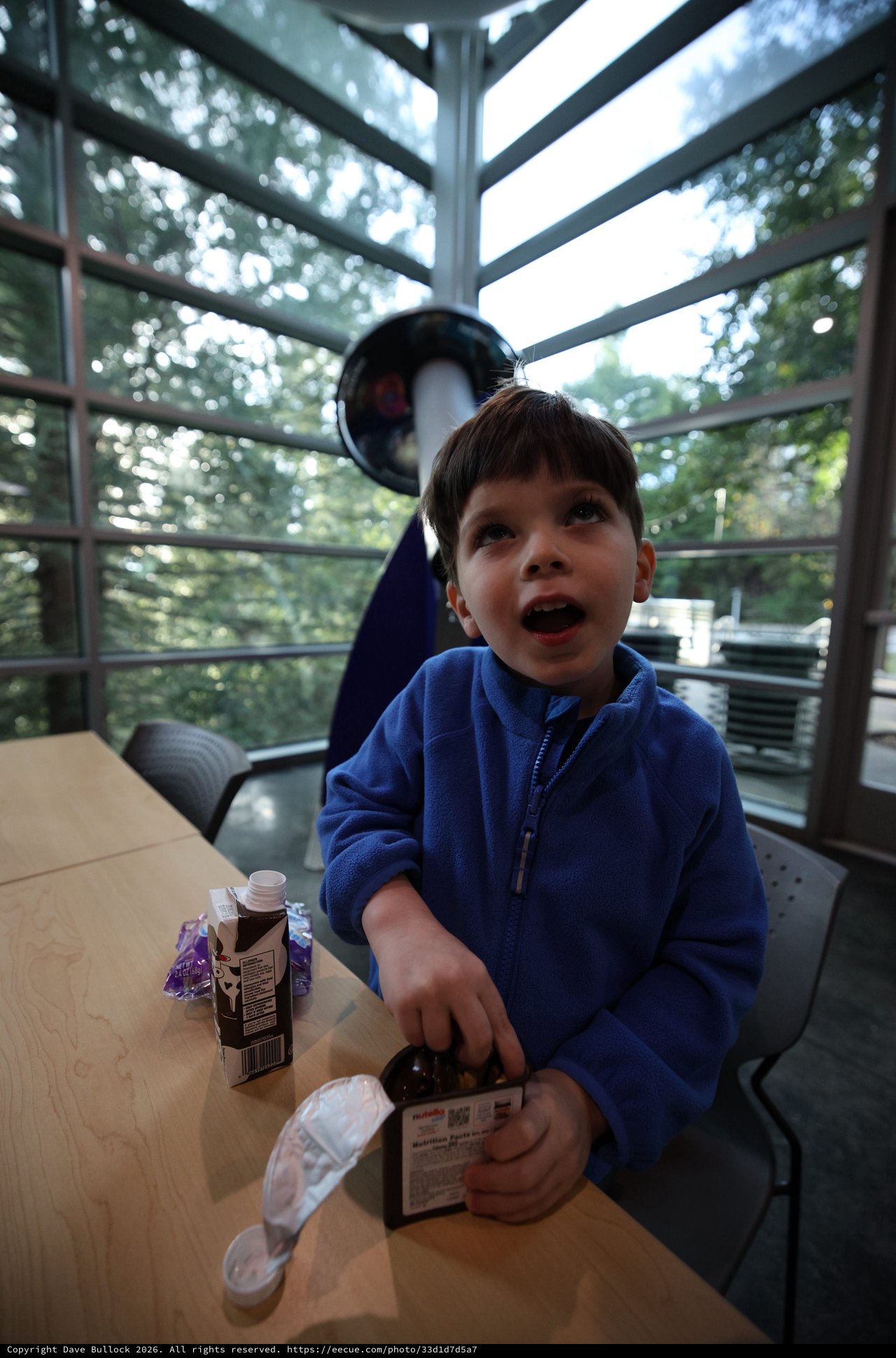 Young Boy's Wonder at Chabot Space and Science Center