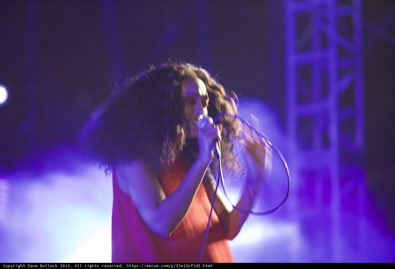 Solange Profile Singing Motion Blur Scaffolding Spotlight