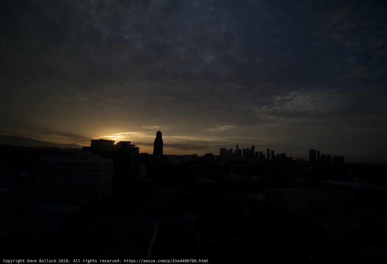 LA Sunset Silhouette