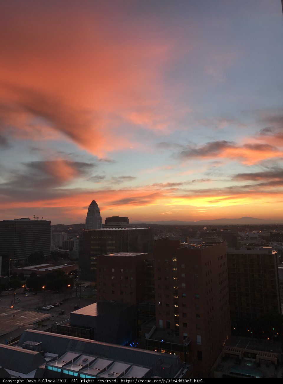 Sunset over OKC Skyline