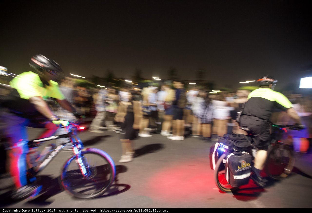 LAFD Bike Team Patrolling