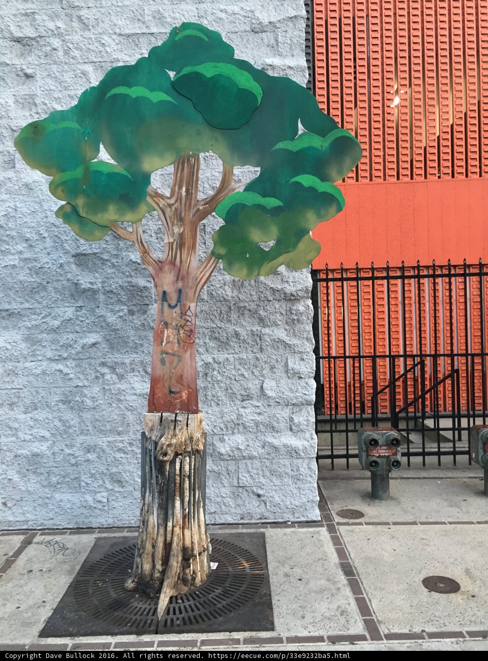 Tree Sculpture Amongst Urban Architecture