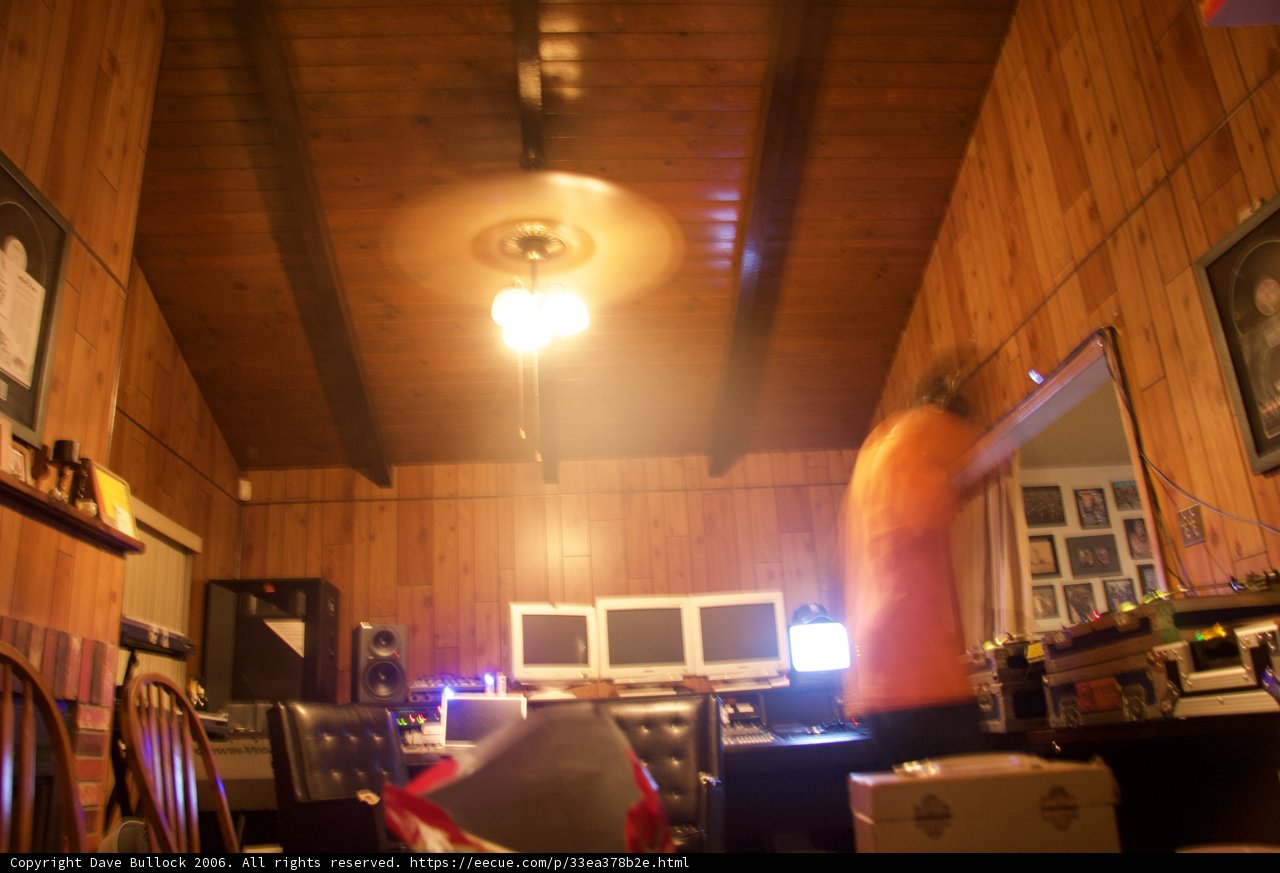 A Man Contemplates Underneath the Fan