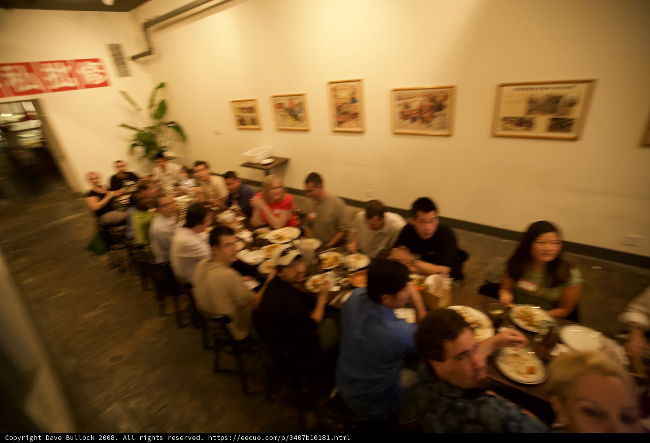 Dining at the Artistic Restaurant