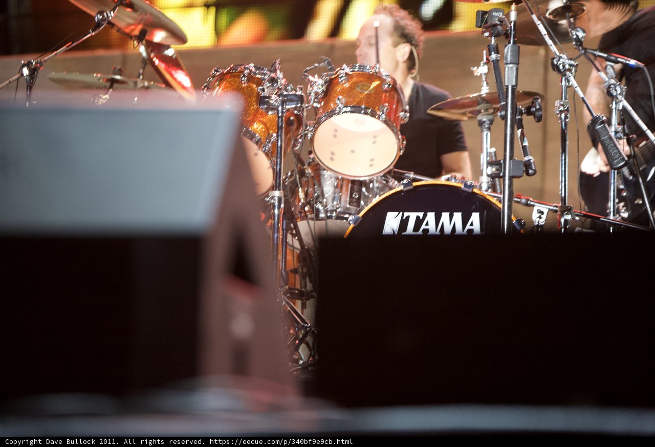 Lars Ulrich and His Mic'd Up Drums
