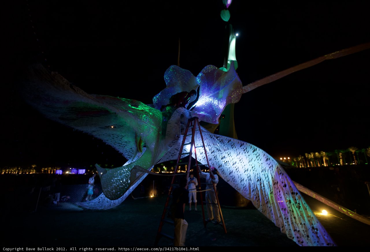 Illuminated Avian Statue
