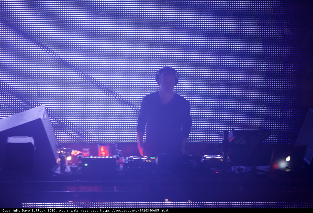 DJ Sasha Entertaining the Crowd