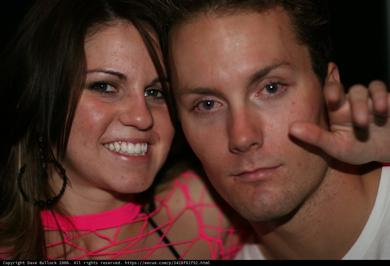 Two People Strike a Pose