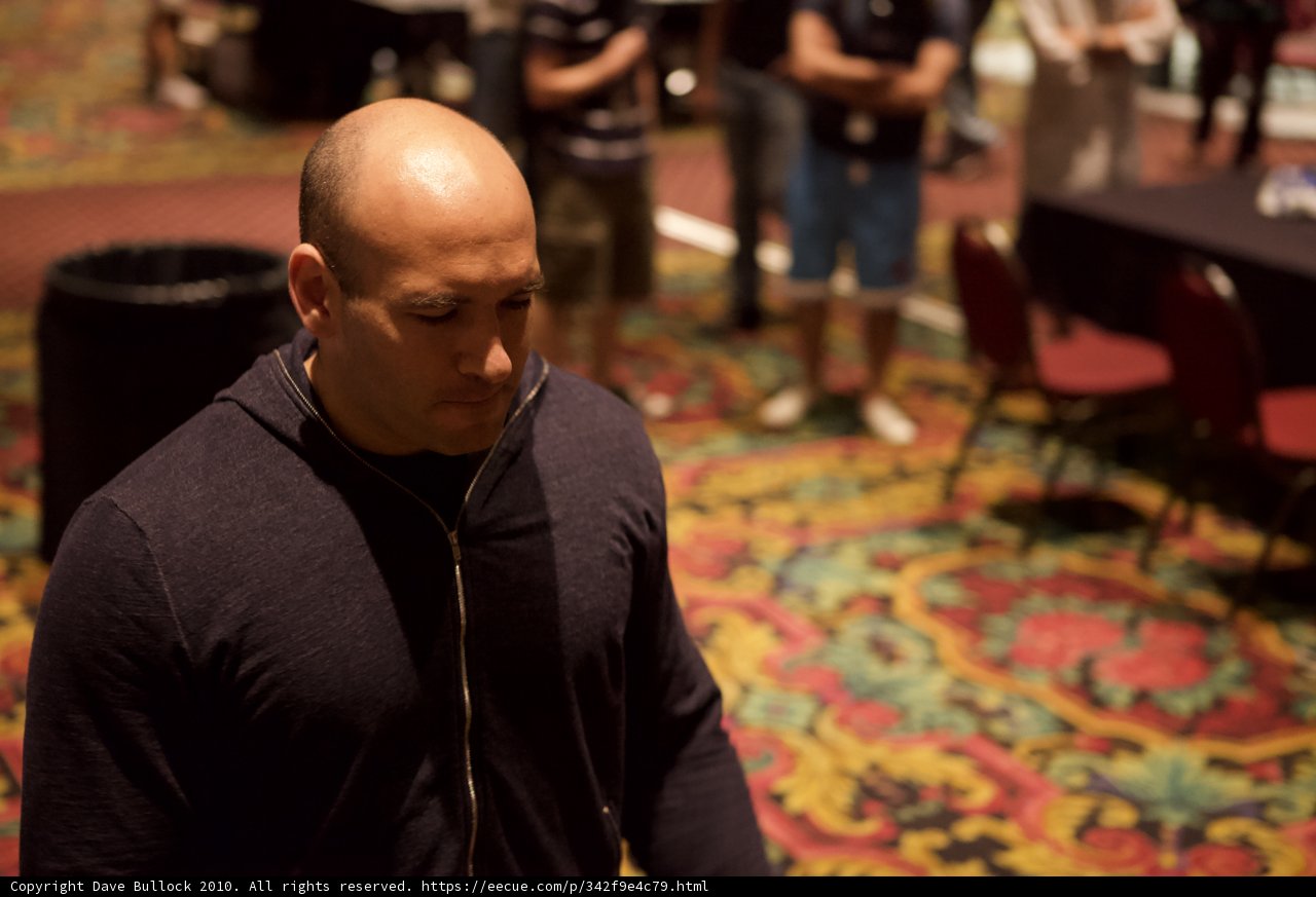 Bald Man in Black Shirt at Defcon 18