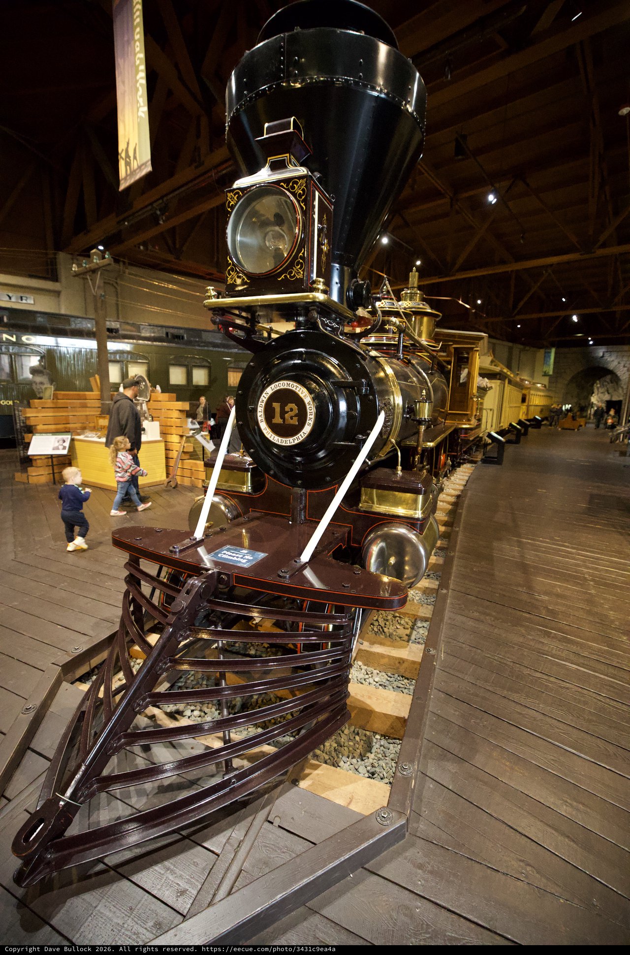 Historic Steam Locomotive Number 12 at Railroad Museum