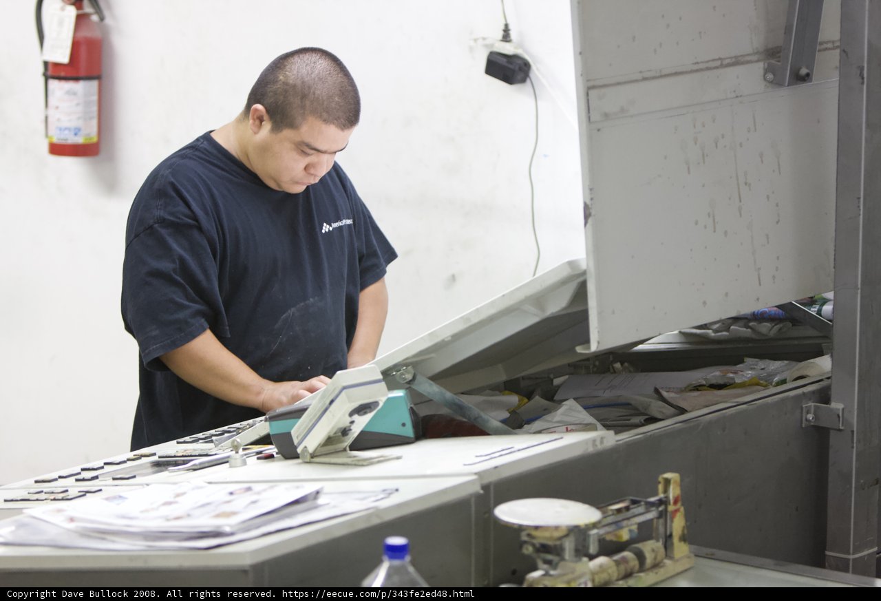 Factory Worker on Duty