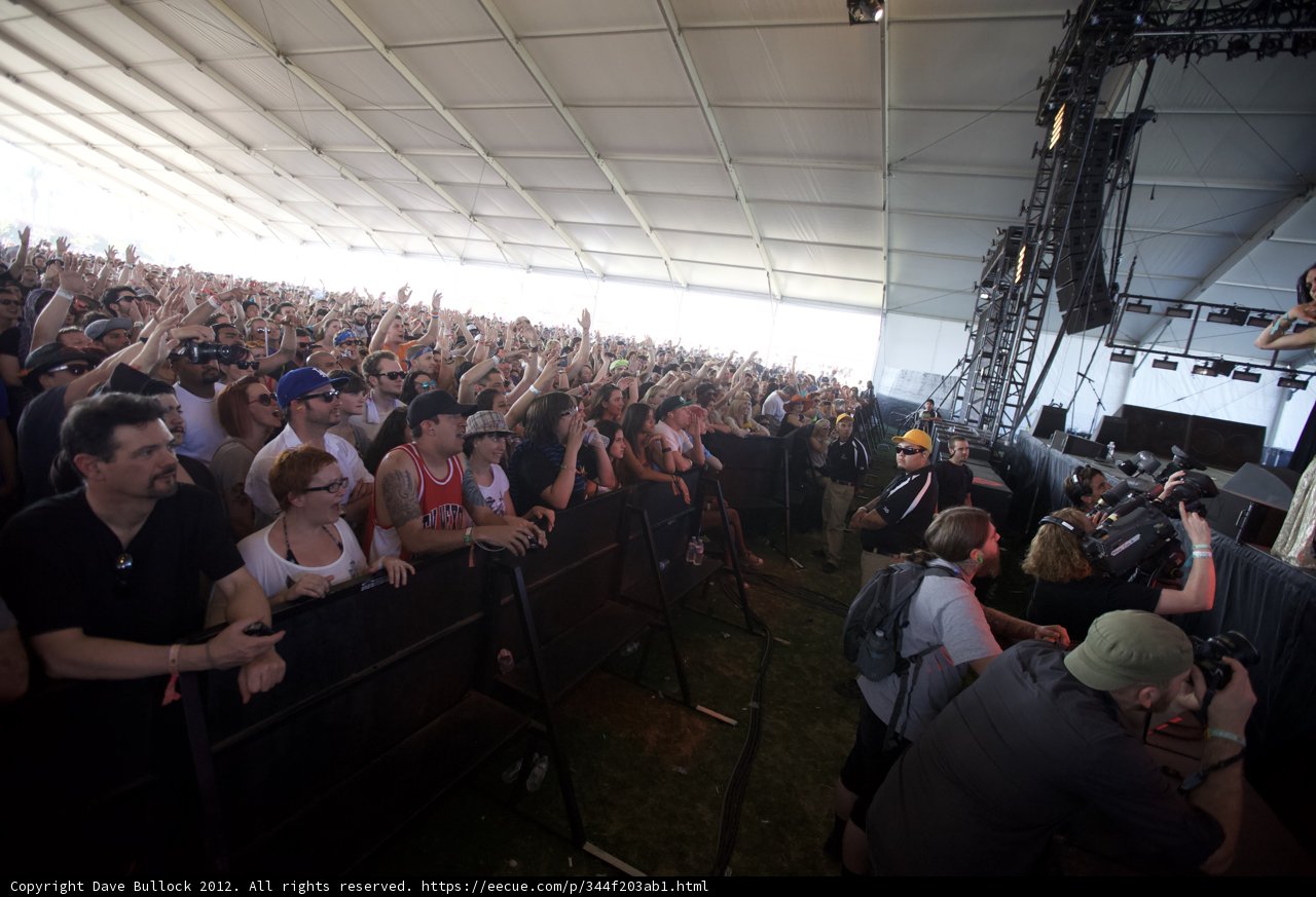 Concertgoers Raise Hands High in the Air
