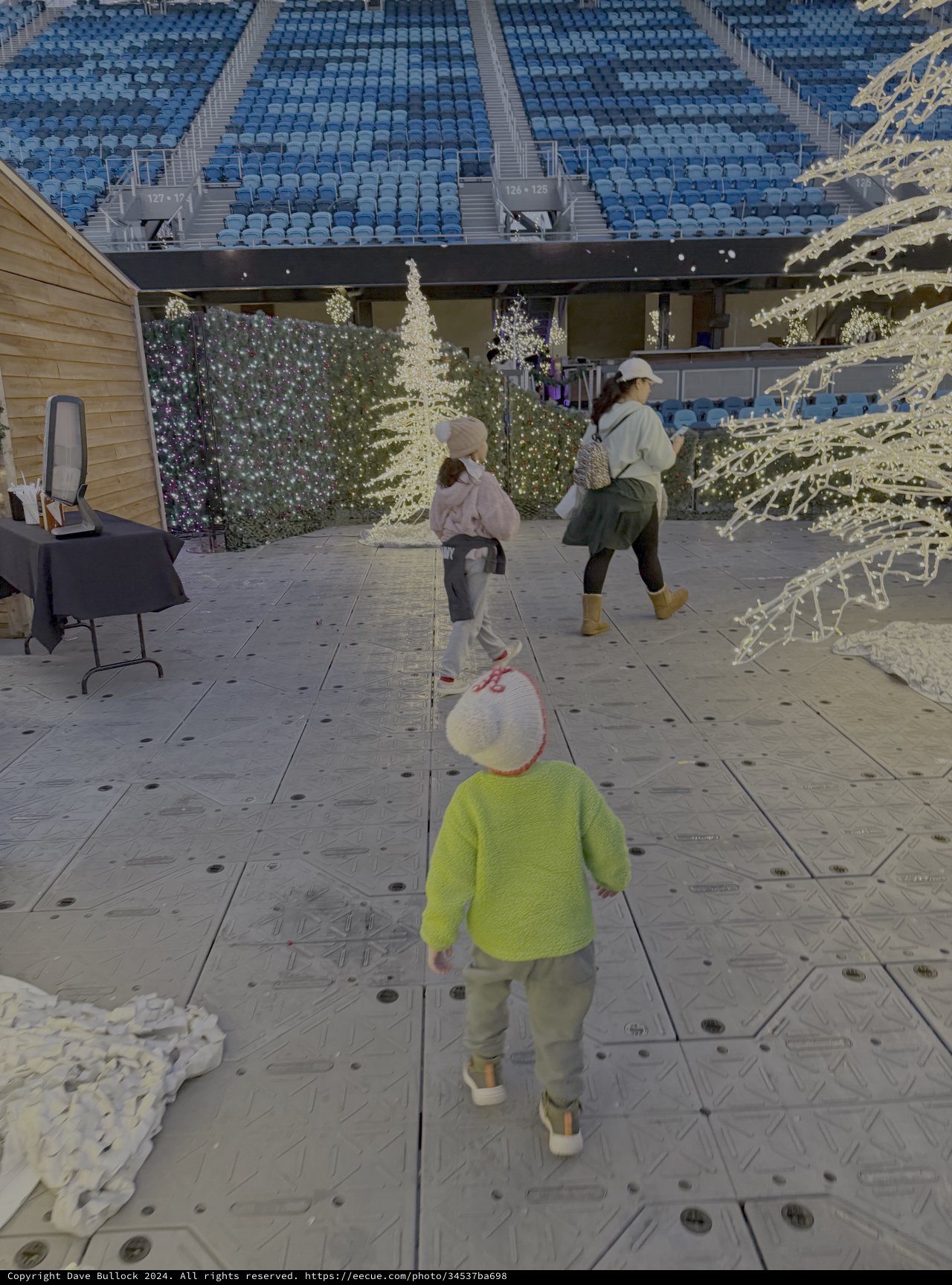 Ice Skating at Stadium Winter Holiday Event