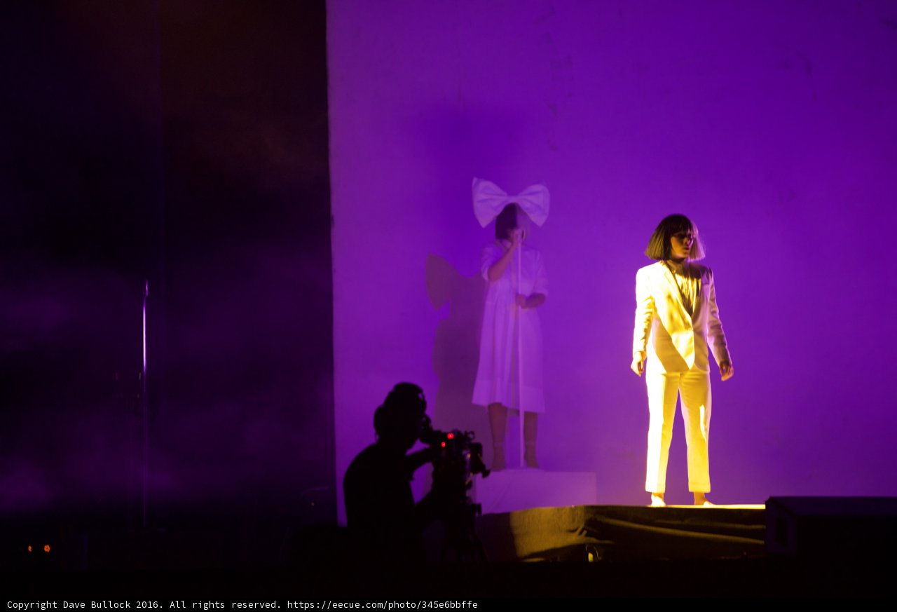 Elegant Yellow Suit on Stage