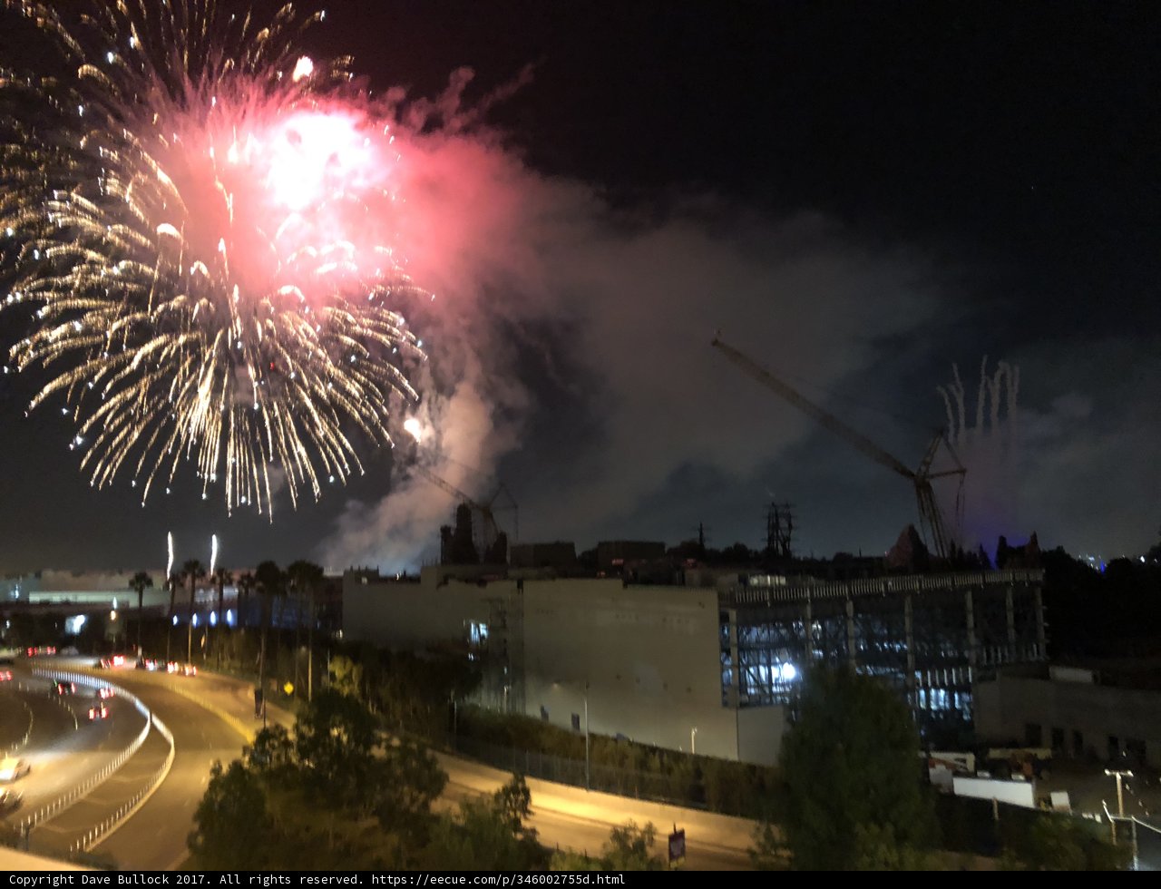 Fireworks illuminate the Metropolis