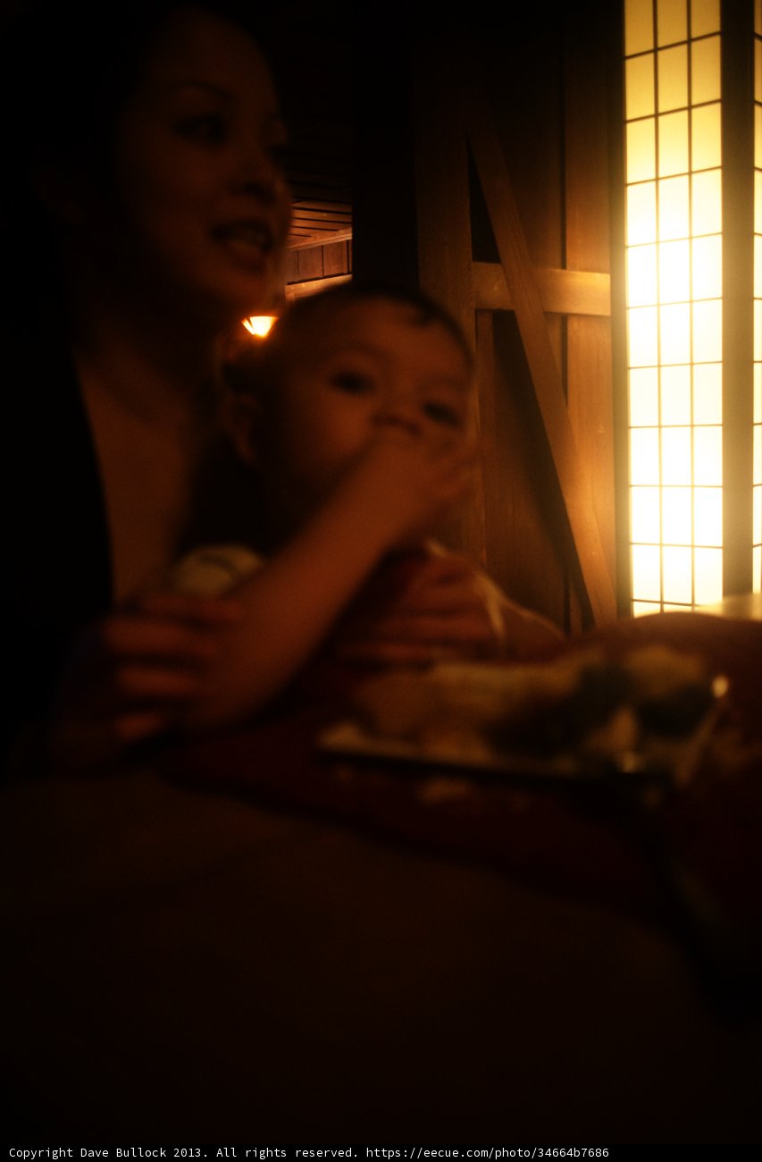 A Sweet Moment at the Dining Table