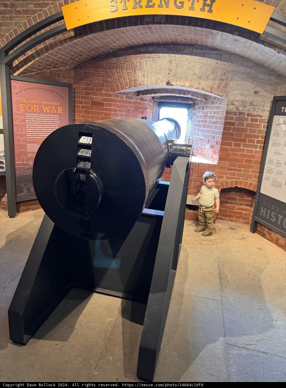 Historic Cannon at the Golden Gate National Recreation Area Museum