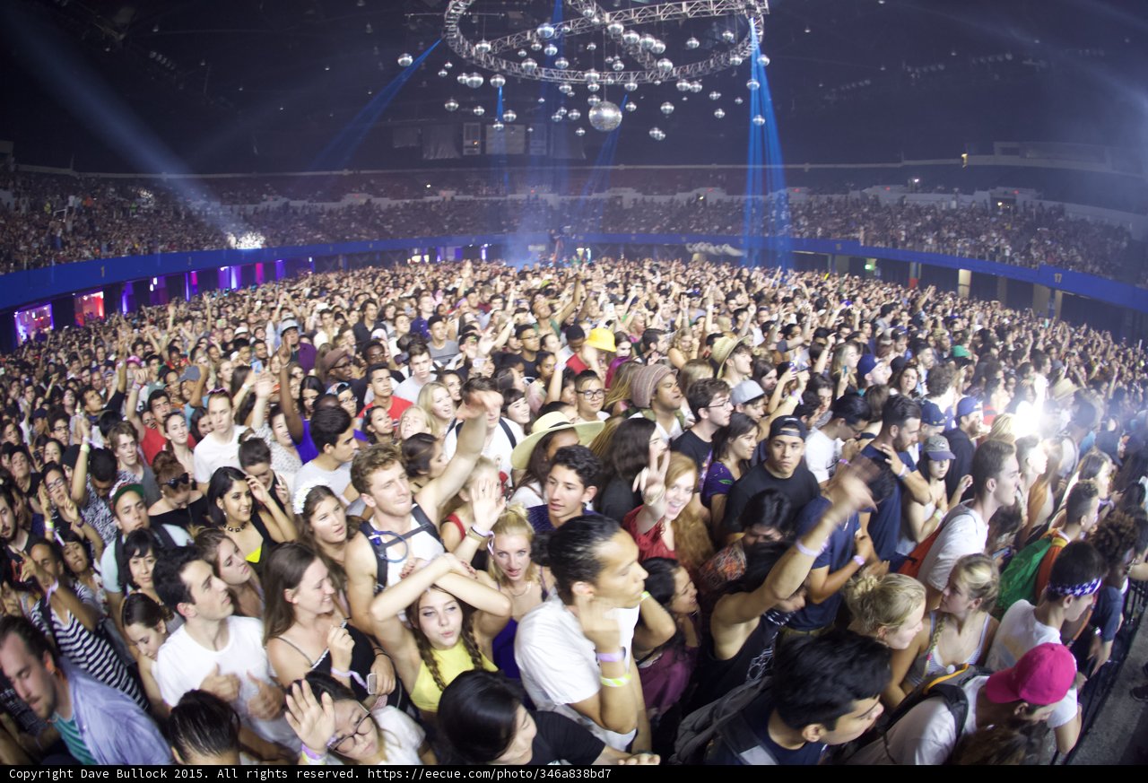 Young Crowd Close-up