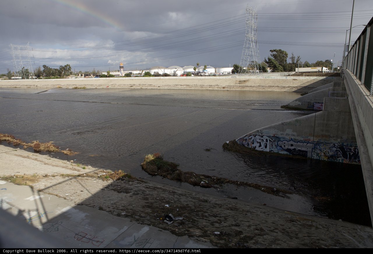 Rainbow Over River