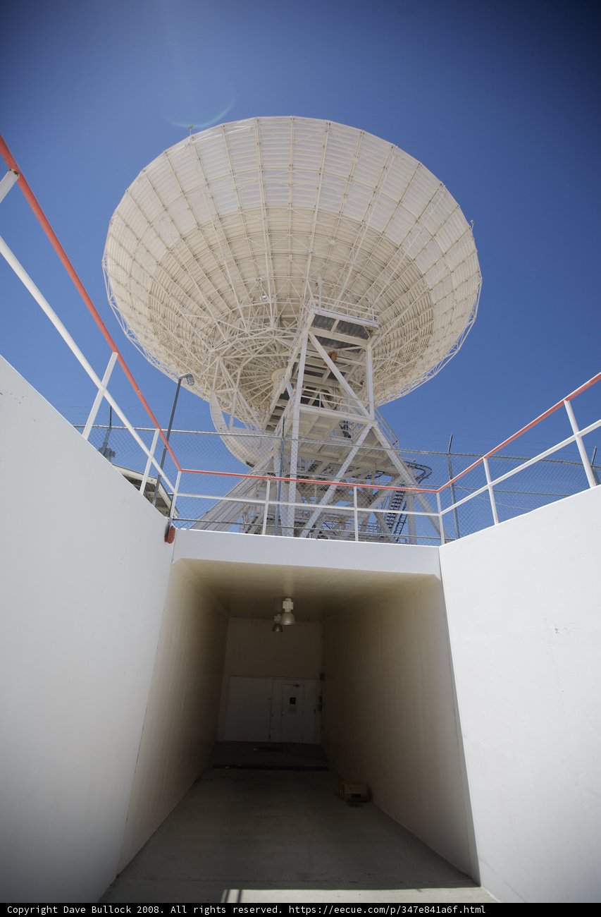 White Satellite Dish in a Building