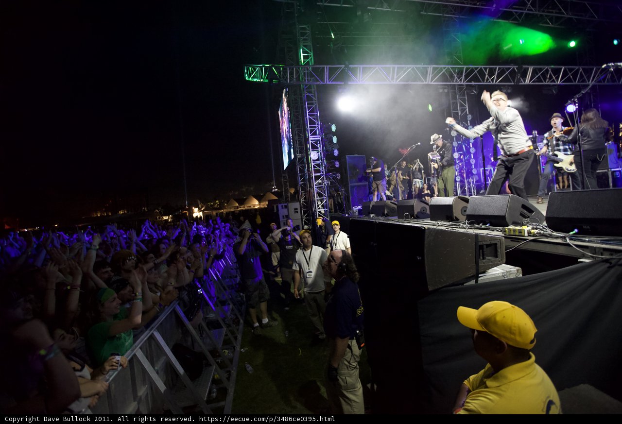 Energized Entertainer on Coachella Stage