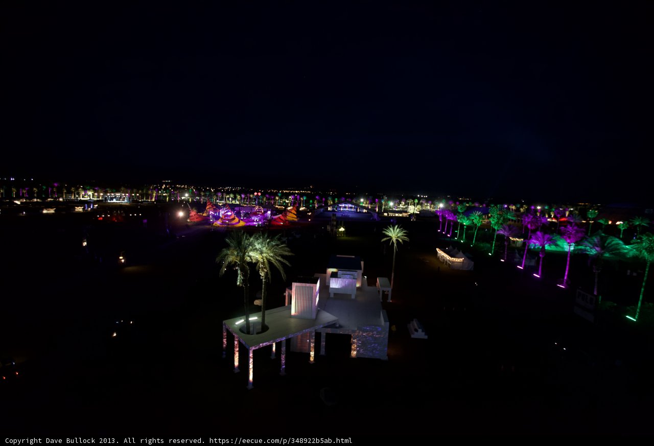 Nighttime Glow at Coachella Beach