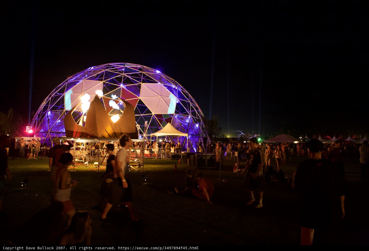 Night Sky Illuminating the Dome