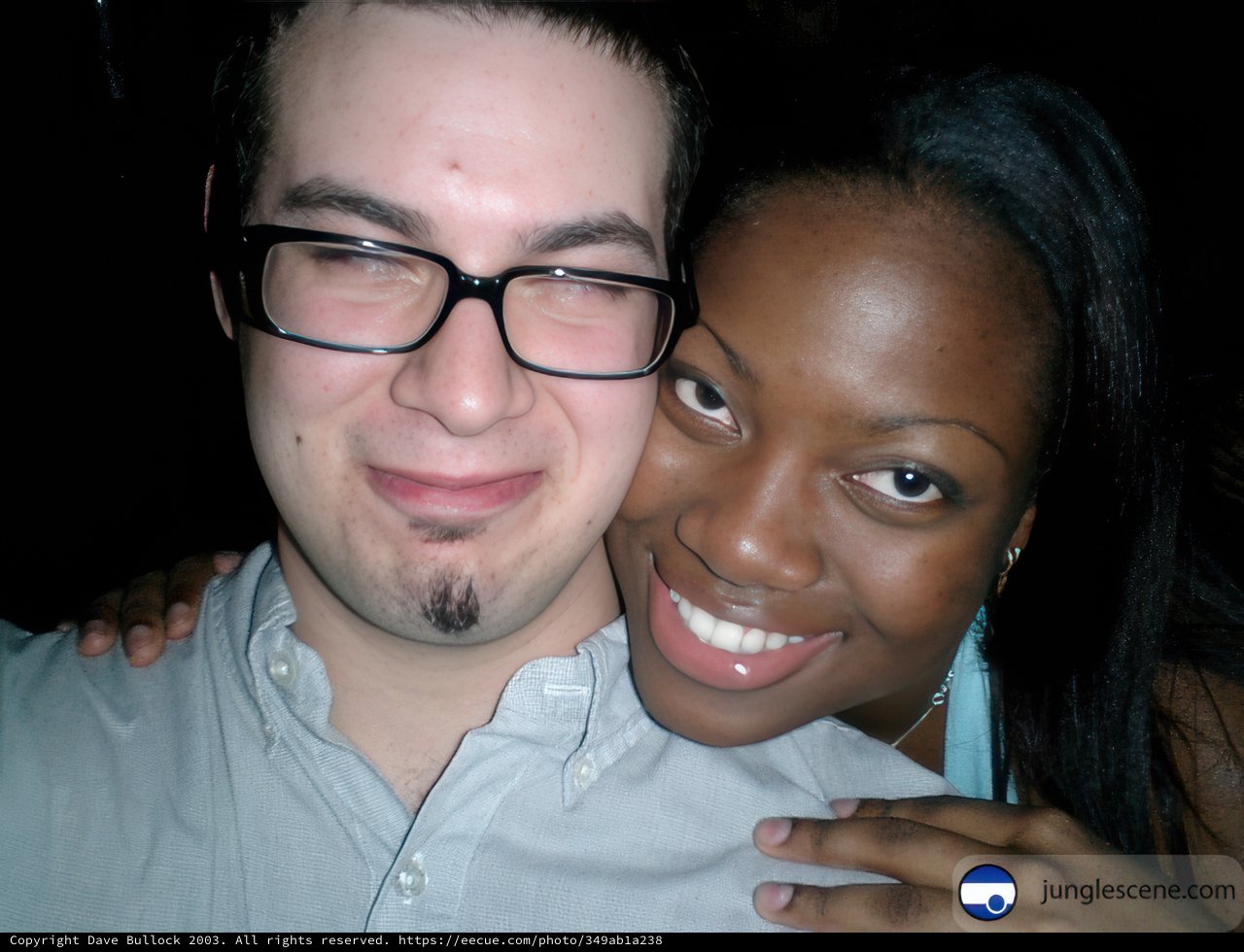 A Happy Couple with Glasses