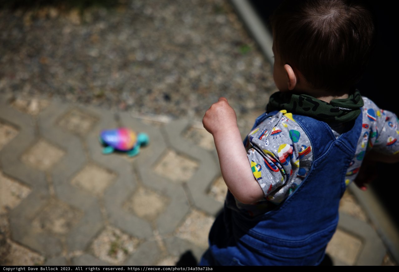 A Toddler's Walk on the Sidewalk
