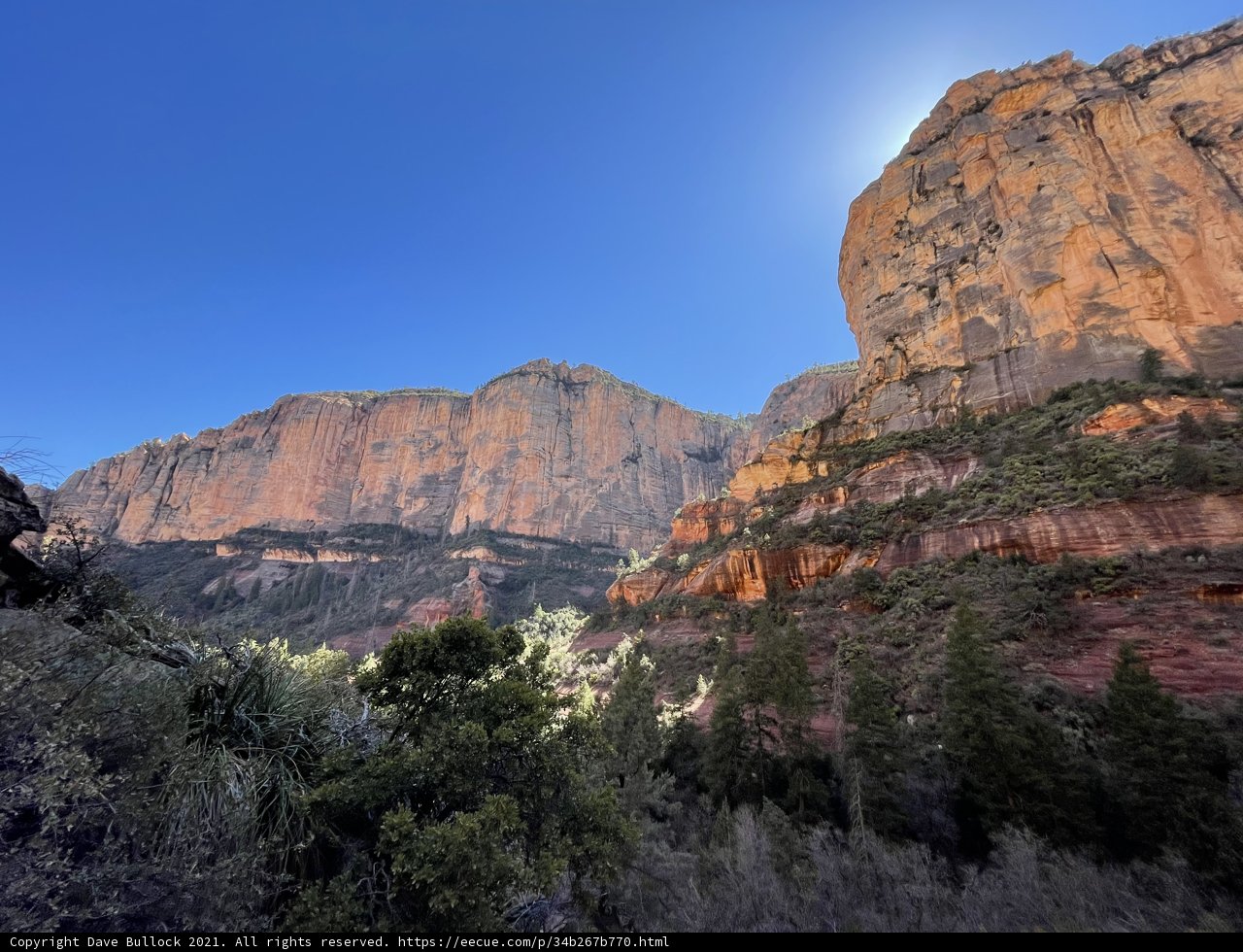 Bright Canyon Walls