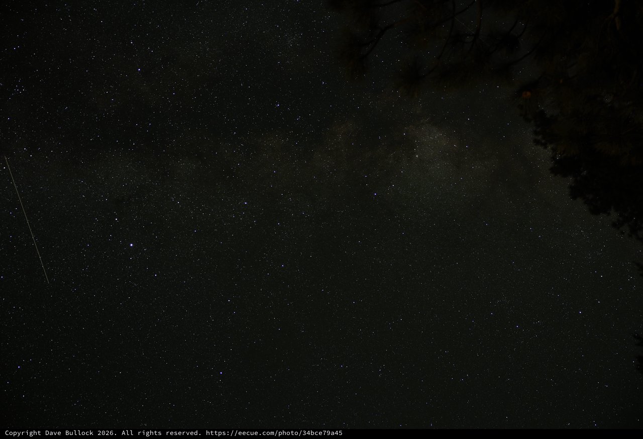 Milky Way Rises Over Mt Lassen Volcanic Park