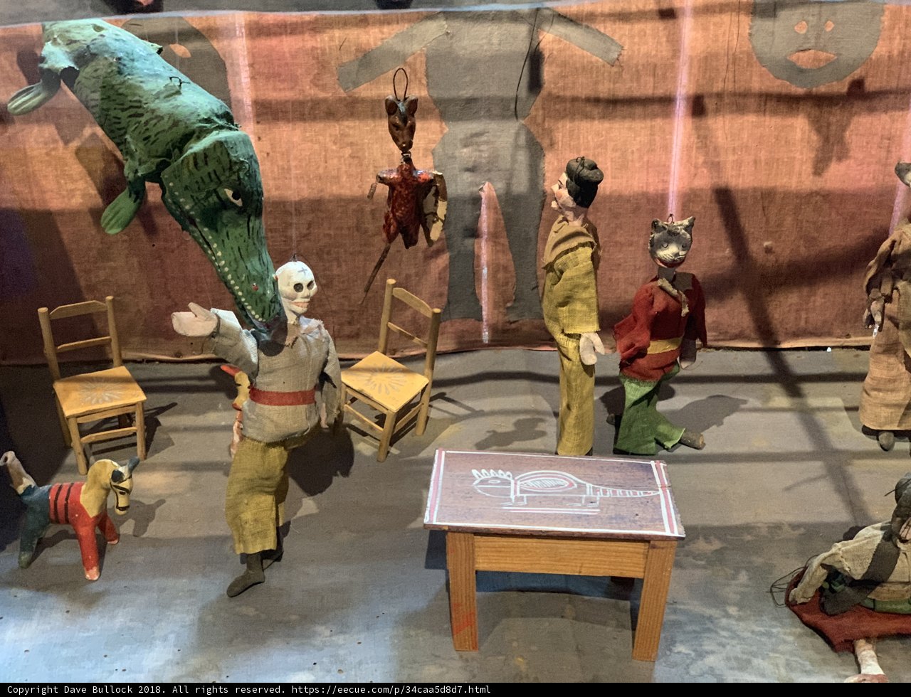 Museum Display of Dolls and Artifacts
