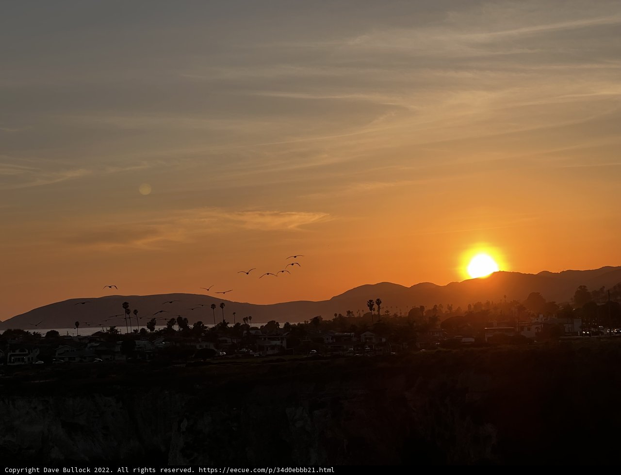 Sunset over Pismo Beach