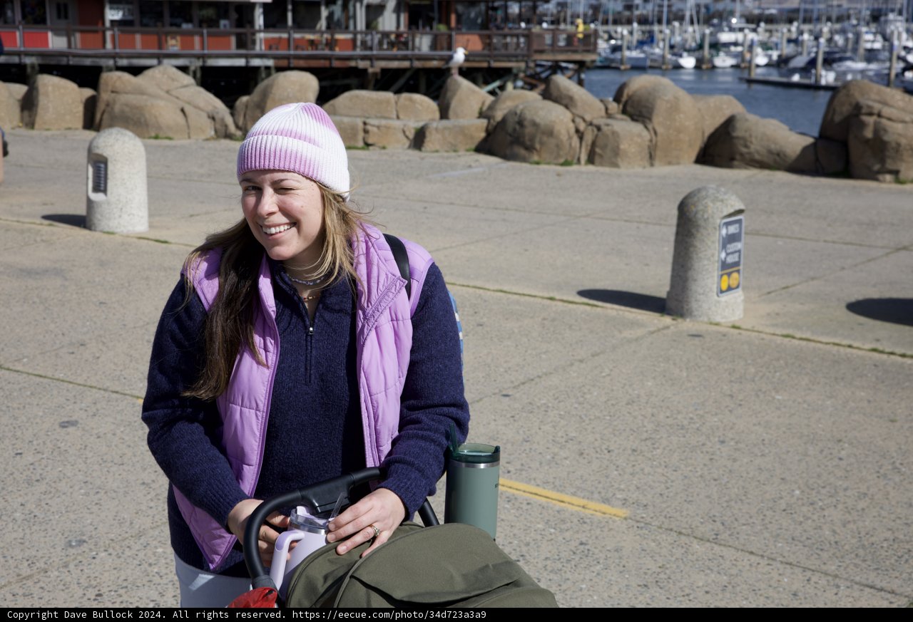Monterey Stroll: A Moment With Lori and Little One