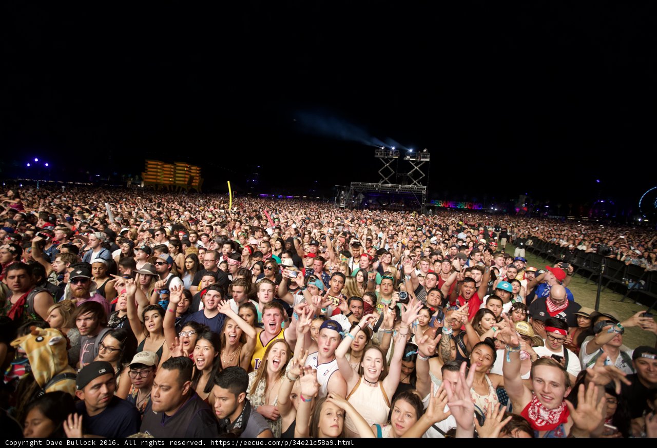 Coachella 2016 Concert Crowd