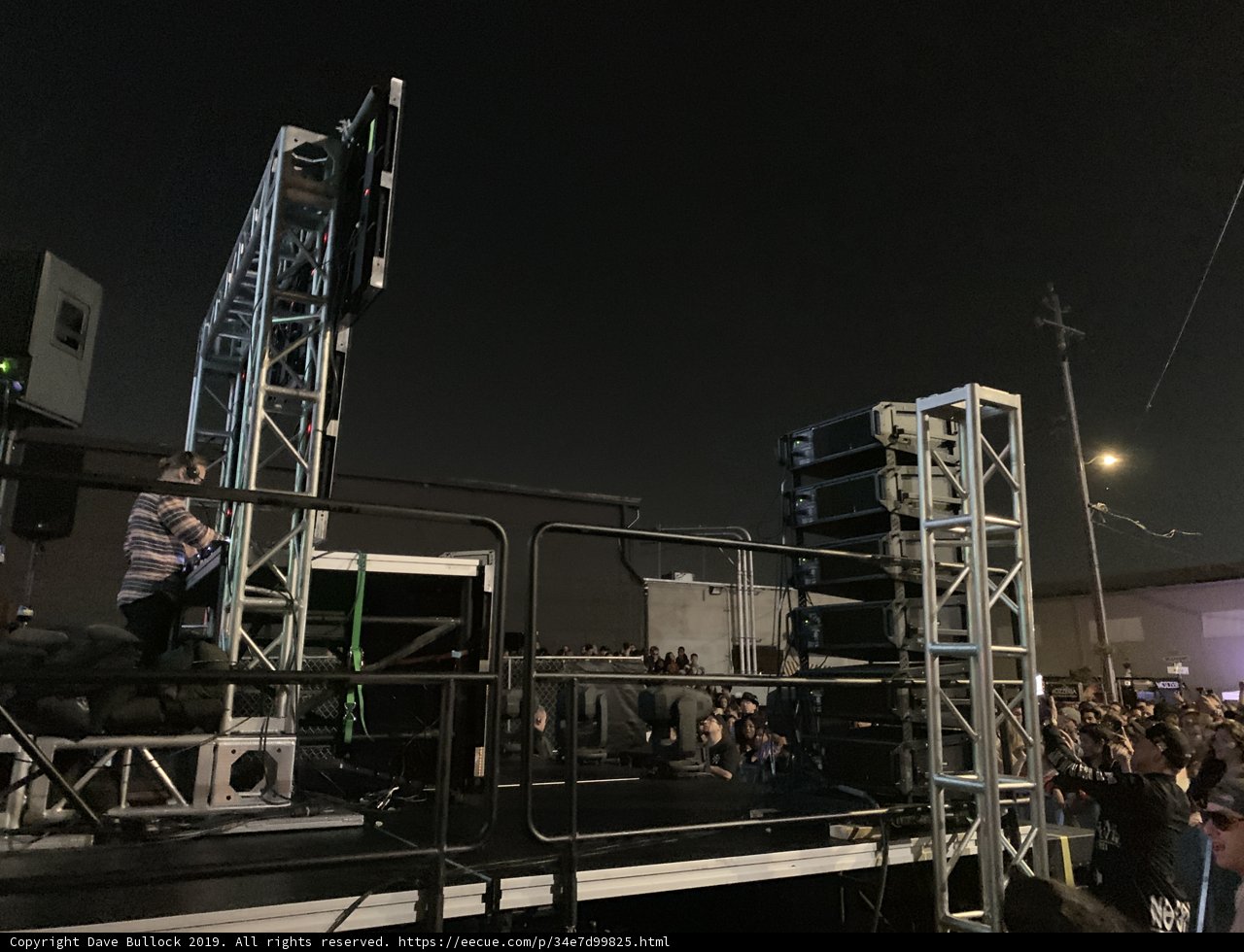 Night Sky Crowd on Handrail Stage