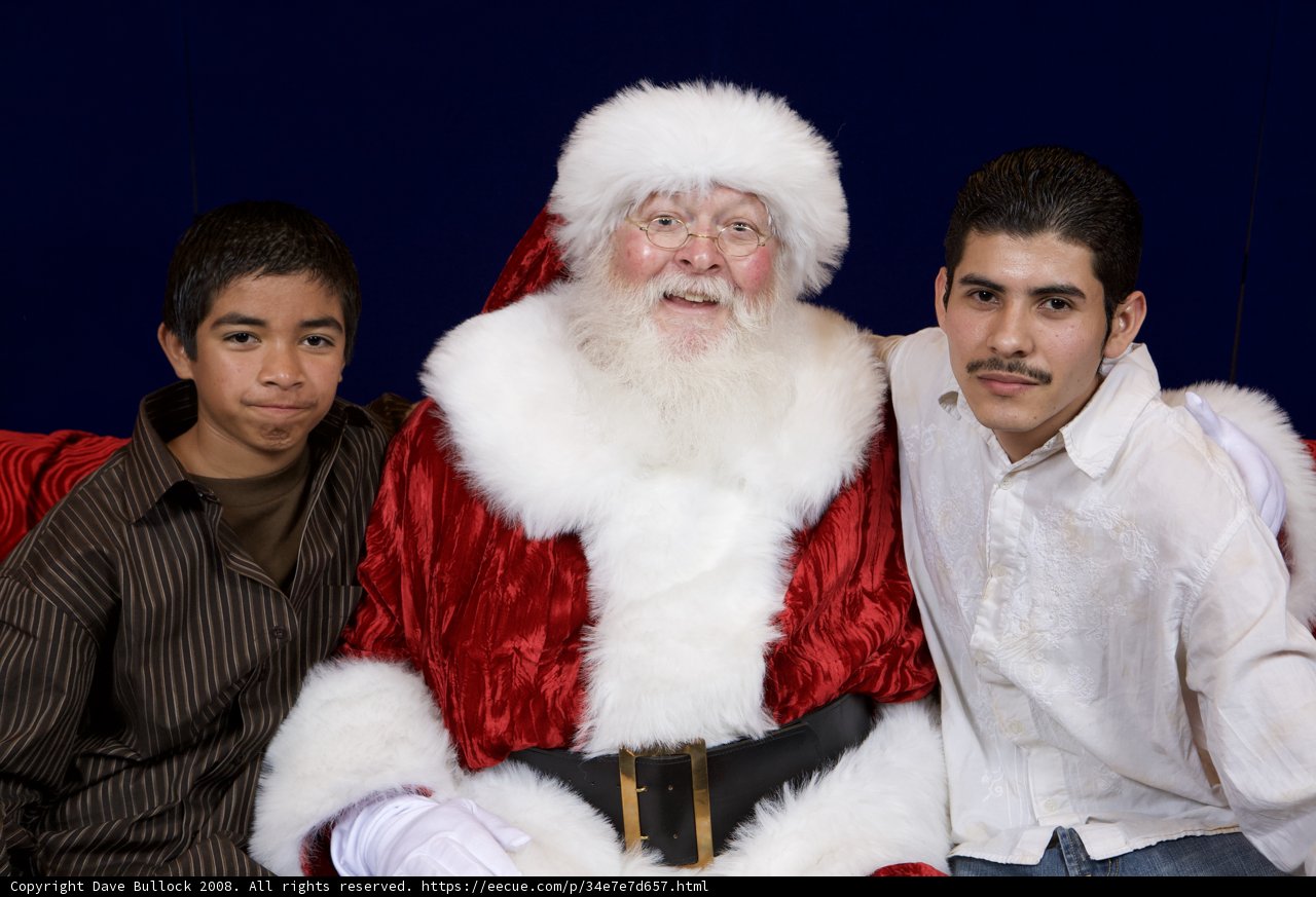 Santa Claus Visits the Partygoers