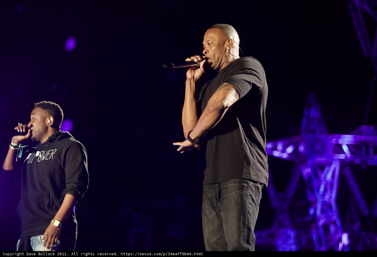 Dr. Dre and friend rock the stage with electrifying performance