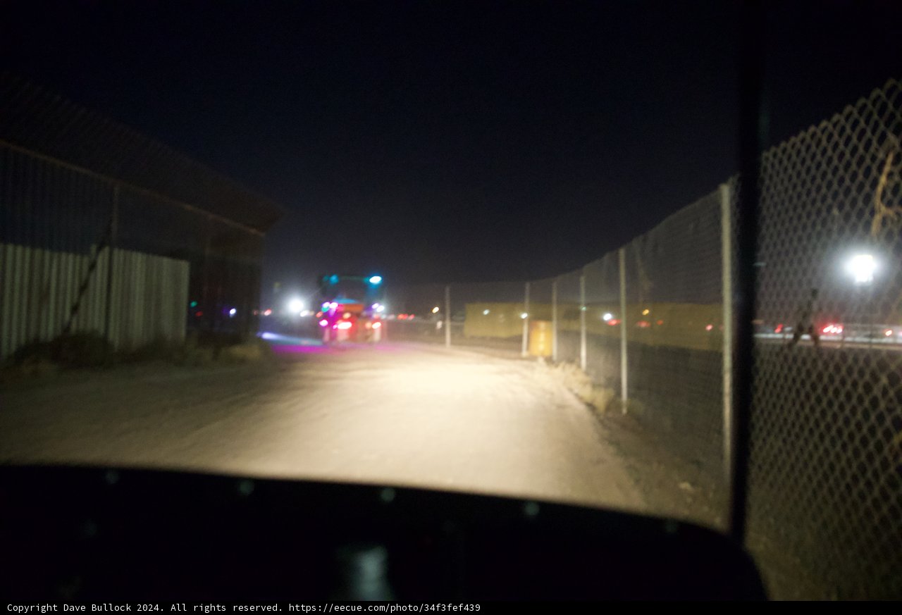 Urban Pulse: Night-time Drive Near Coachella 2024